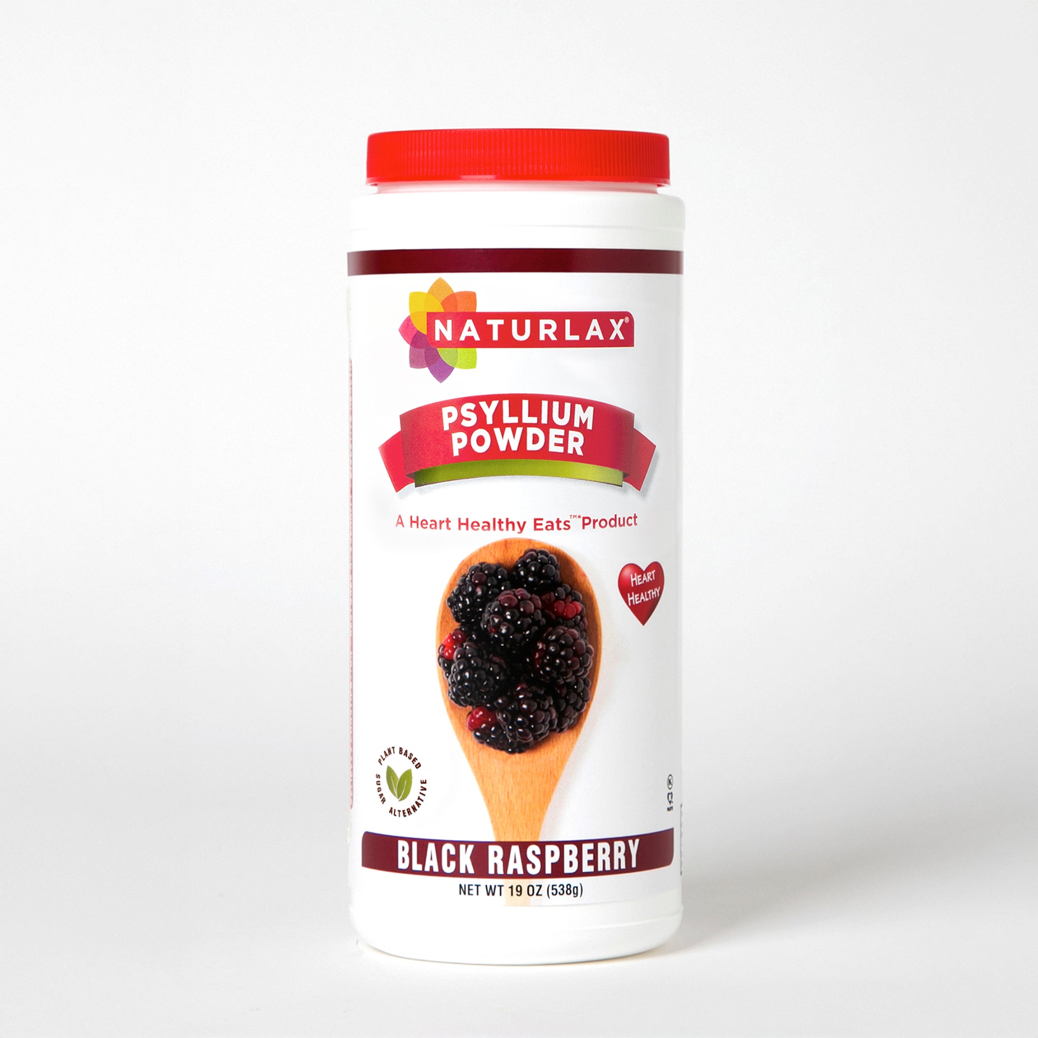 Black Raspberry Flavored Psyllium Husk Fiber Powder, Sugar-Free