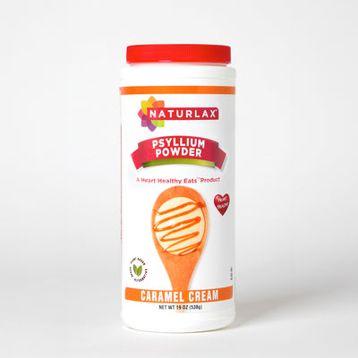 Caramel Cream Flavored Psyllium Husk Fiber Powder, Sugar-Free