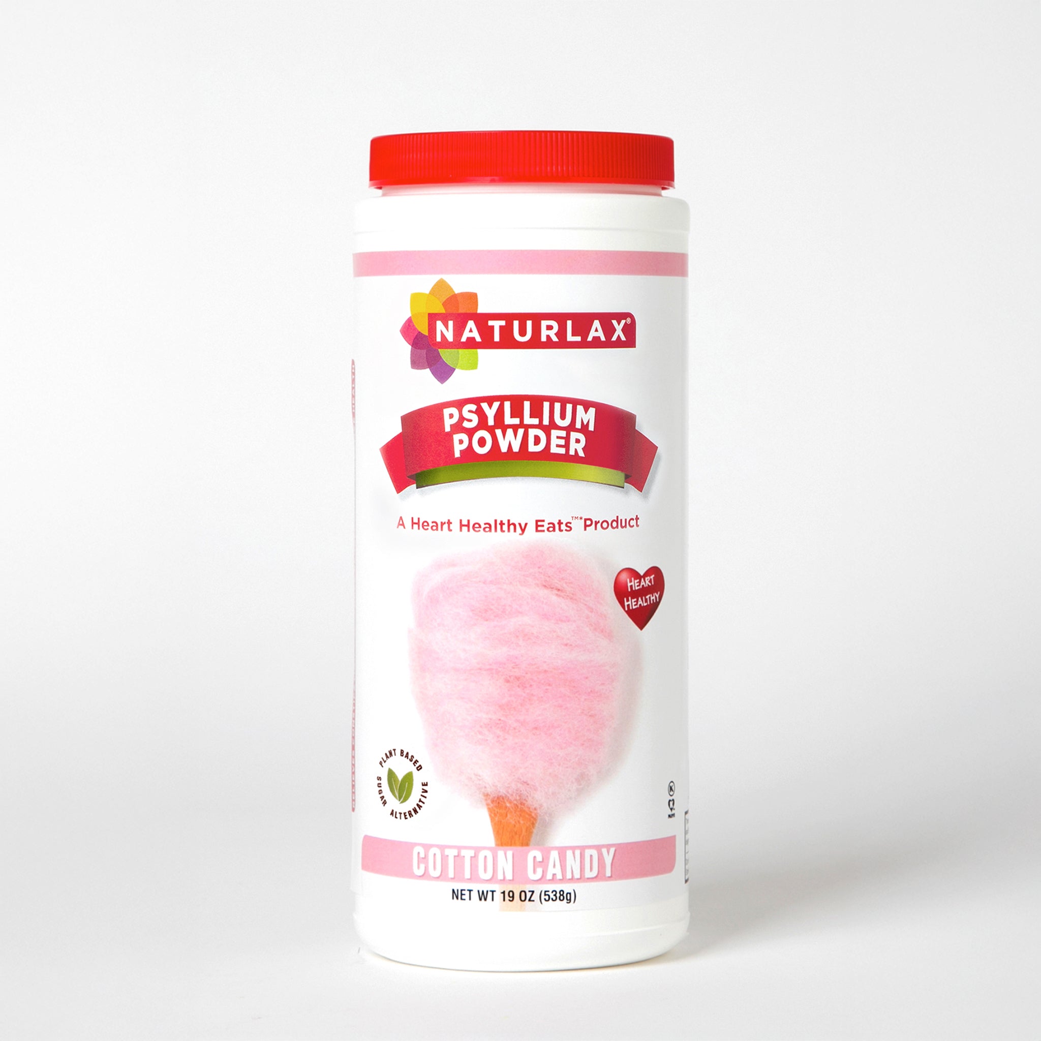 Cotton Candy Flavored Psyllium Husk Fiber Powder, Sugar-Free