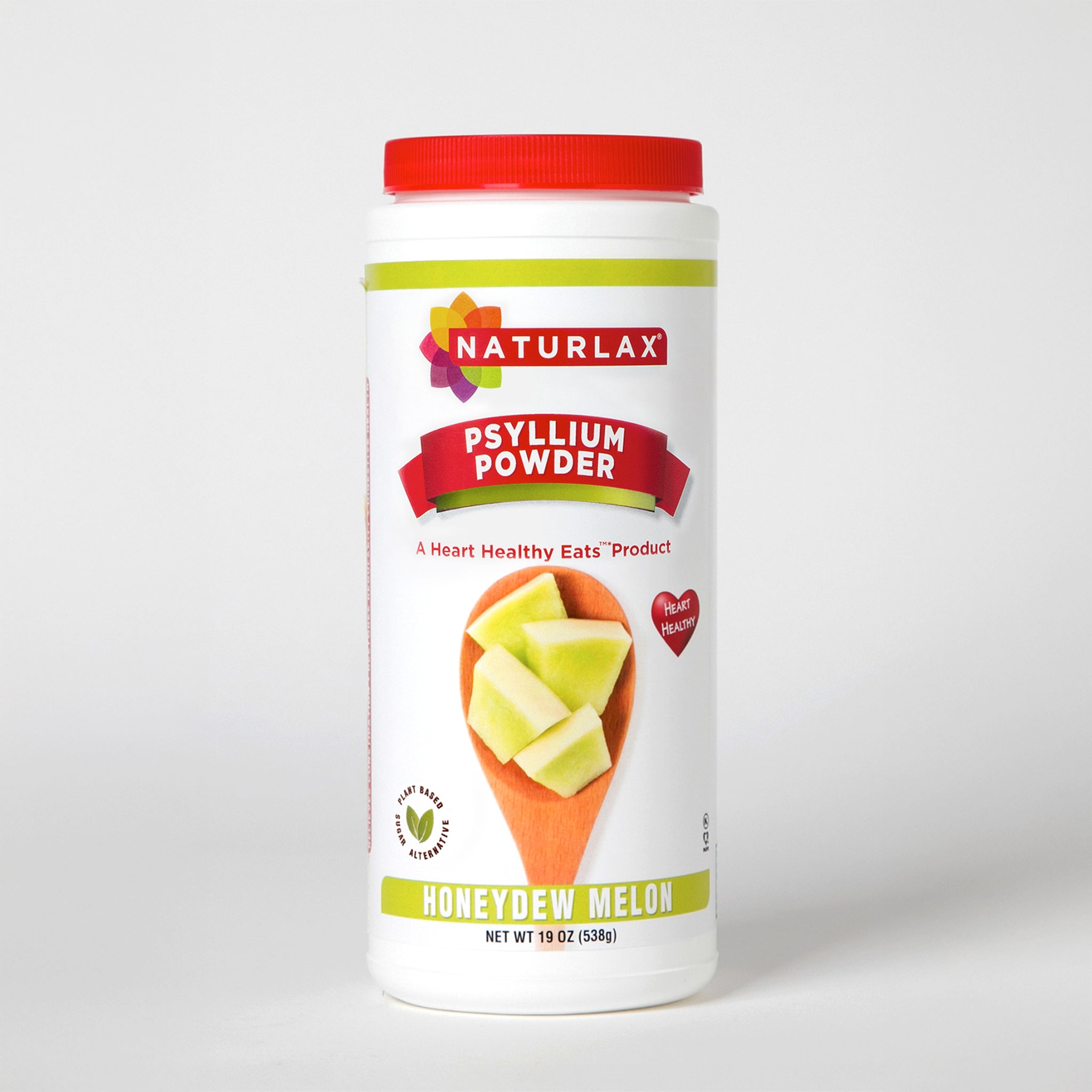 Honeydew Melon Flavored Psyllium Husk Fiber Powder, Sugar-Free