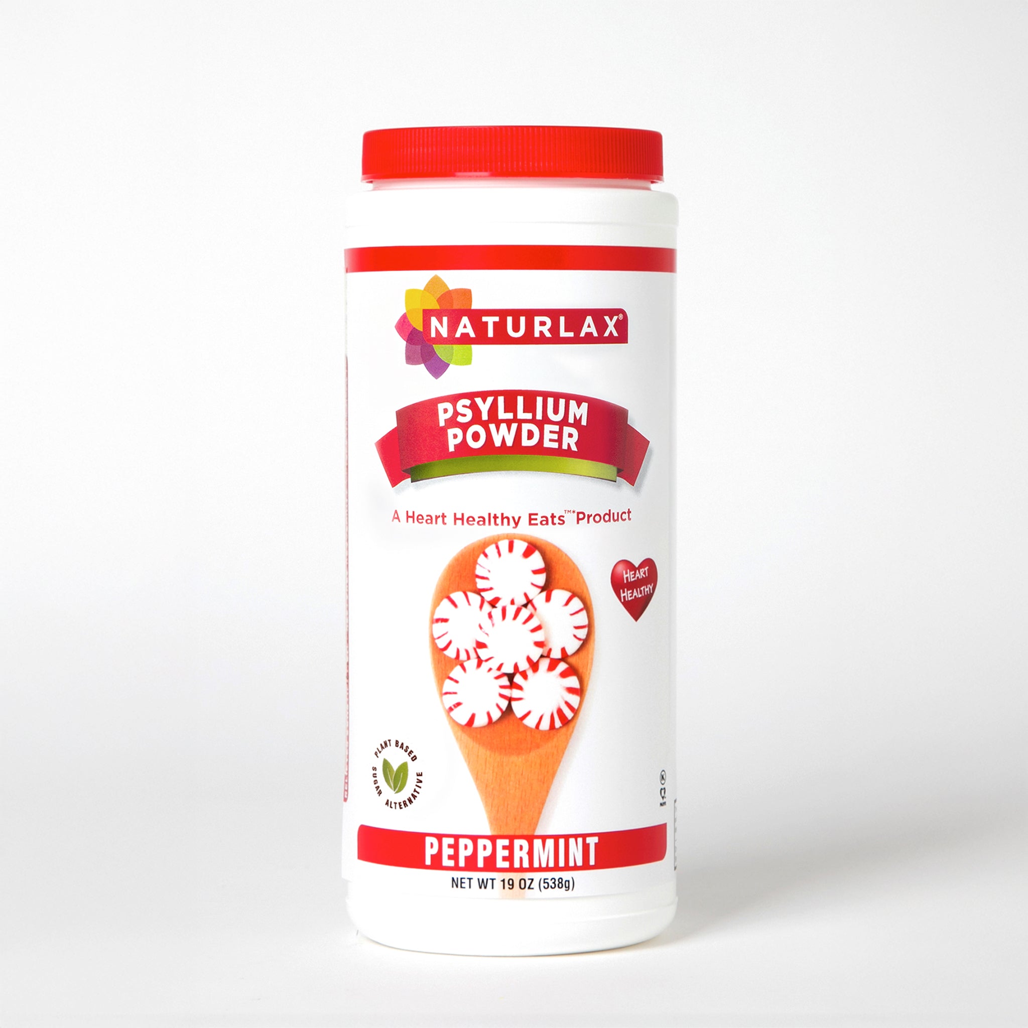 Peppermint Flavored Psyllium Husk Fiber Powder, Sugar-Free