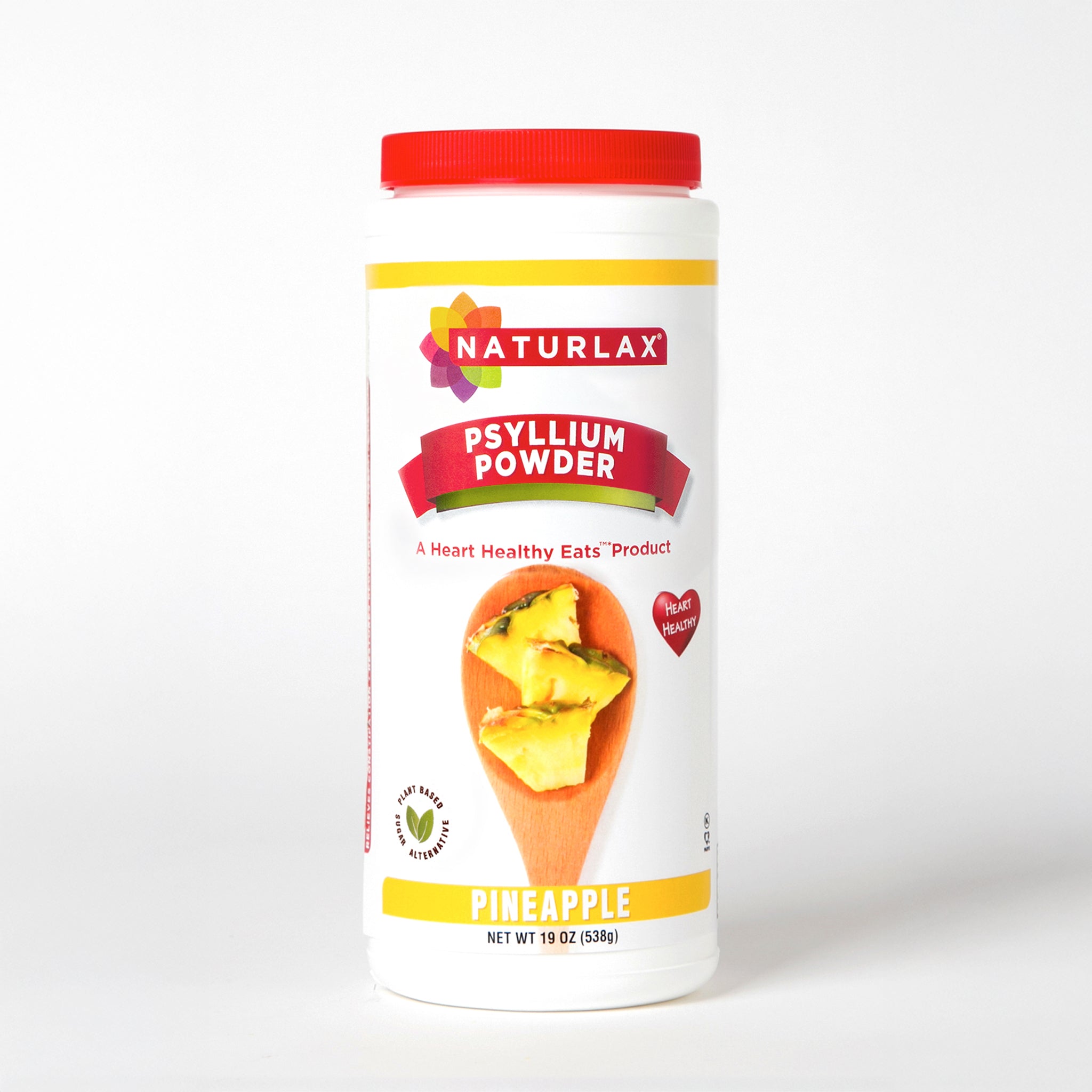 Pineapple Flavored Psyllium Husk Fiber Powder, Sugar-Free