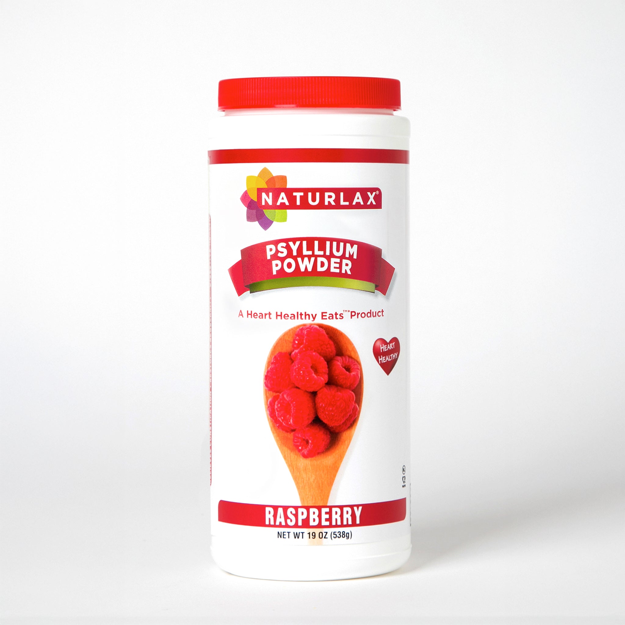 Raspberry Flavored Psyllium Husk Fiber Powder, Sugar-Free