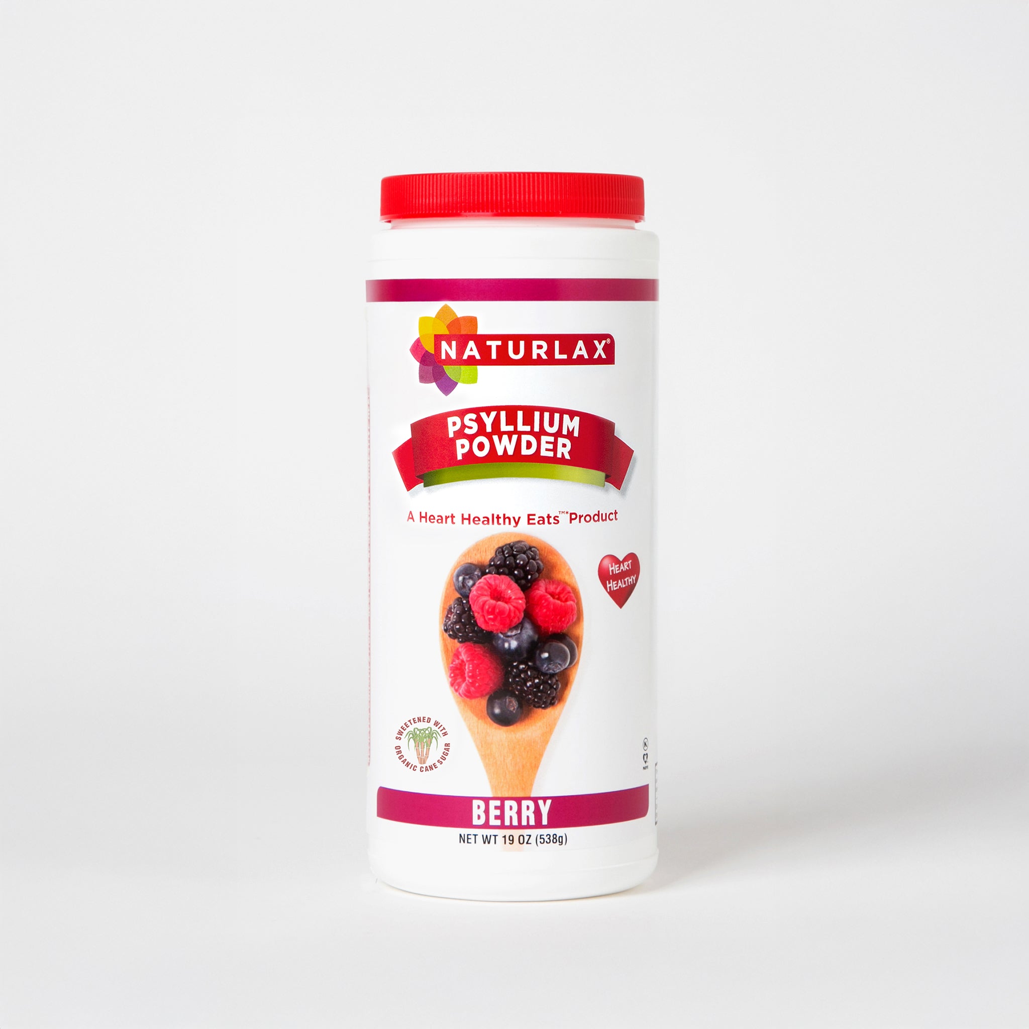 Berry Flavored Psyllium Husk Fiber Powder with Organic Sugar Cane