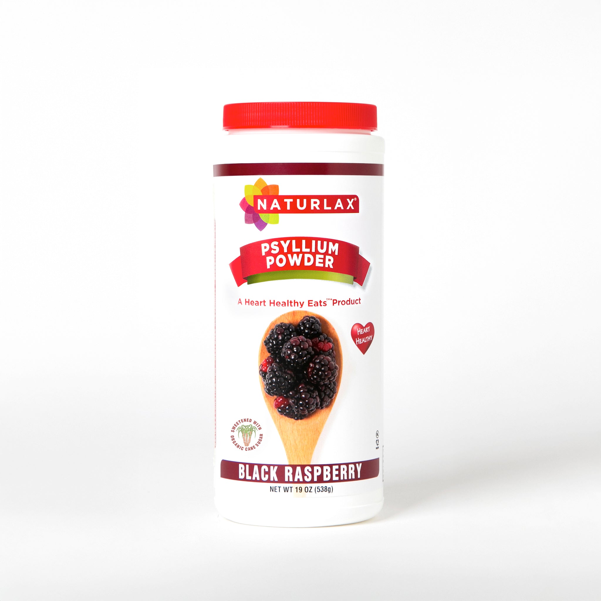 Black Raspberry Flavored Psyllium Husk Fiber Powder with Organic Sugar Cane