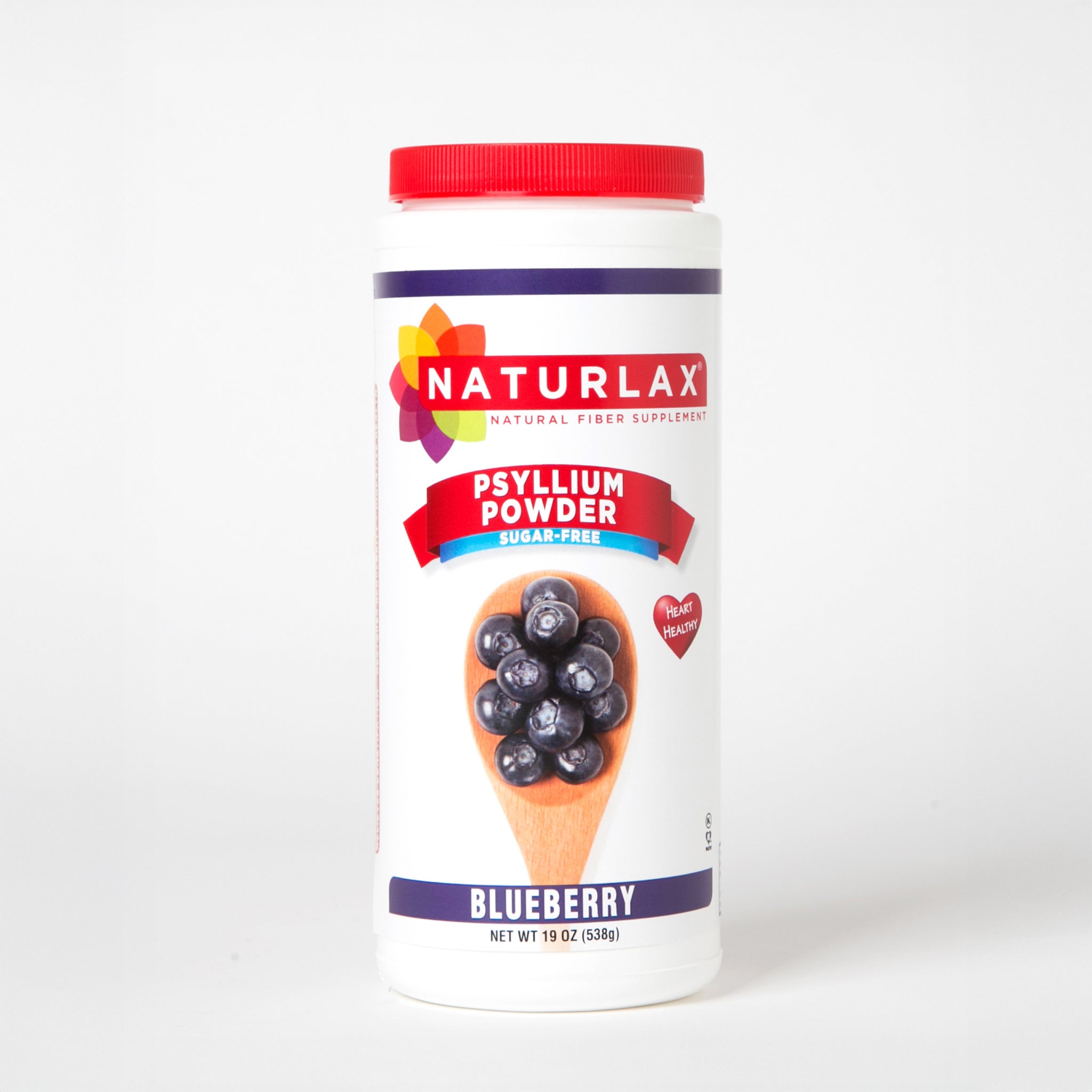 Blueberry Flavored Psyllium Husk Fiber Powder, Sugar-Free