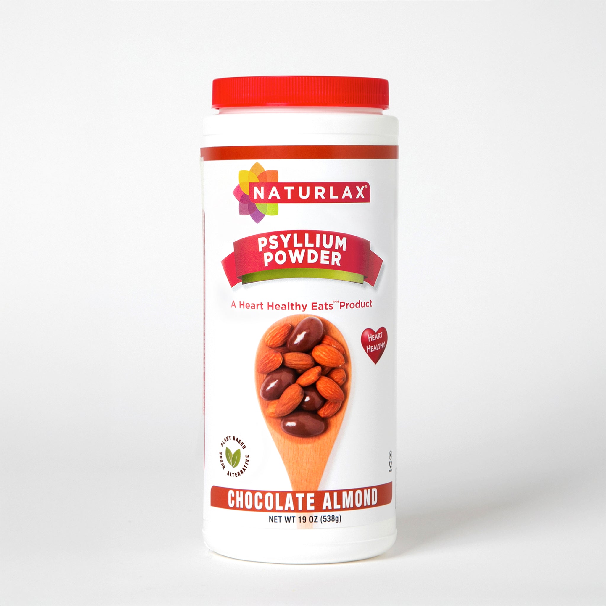 Chocolate Almond Flavored Psyllium Husk Fiber Powder, Sugar-Free