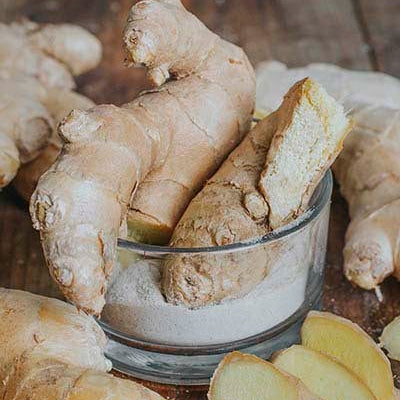 Ginger Flavored Psyllium Husk Fiber Powder, Sugar-Free