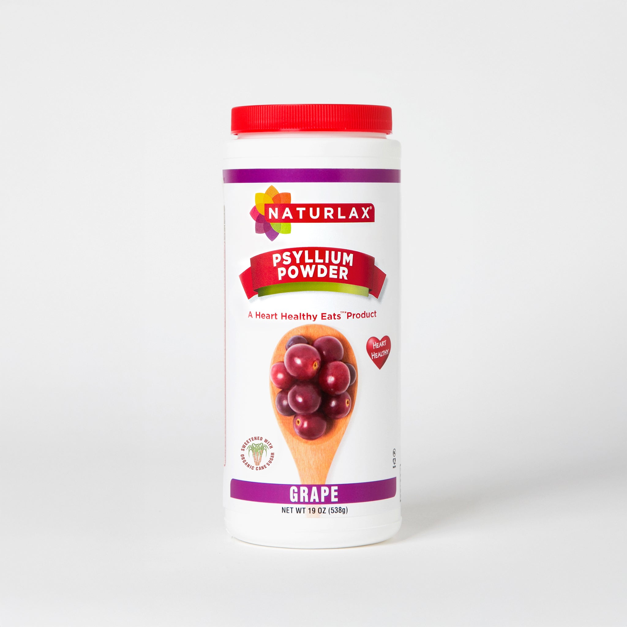 Grape Flavored Psyllium Husk Fiber Powder with Organic Sugar Cane