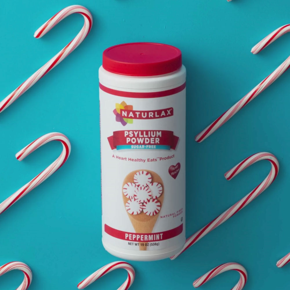 Load video: Peppermint Flavored Psyllium Husk Fiber Powder, Sugar-Free