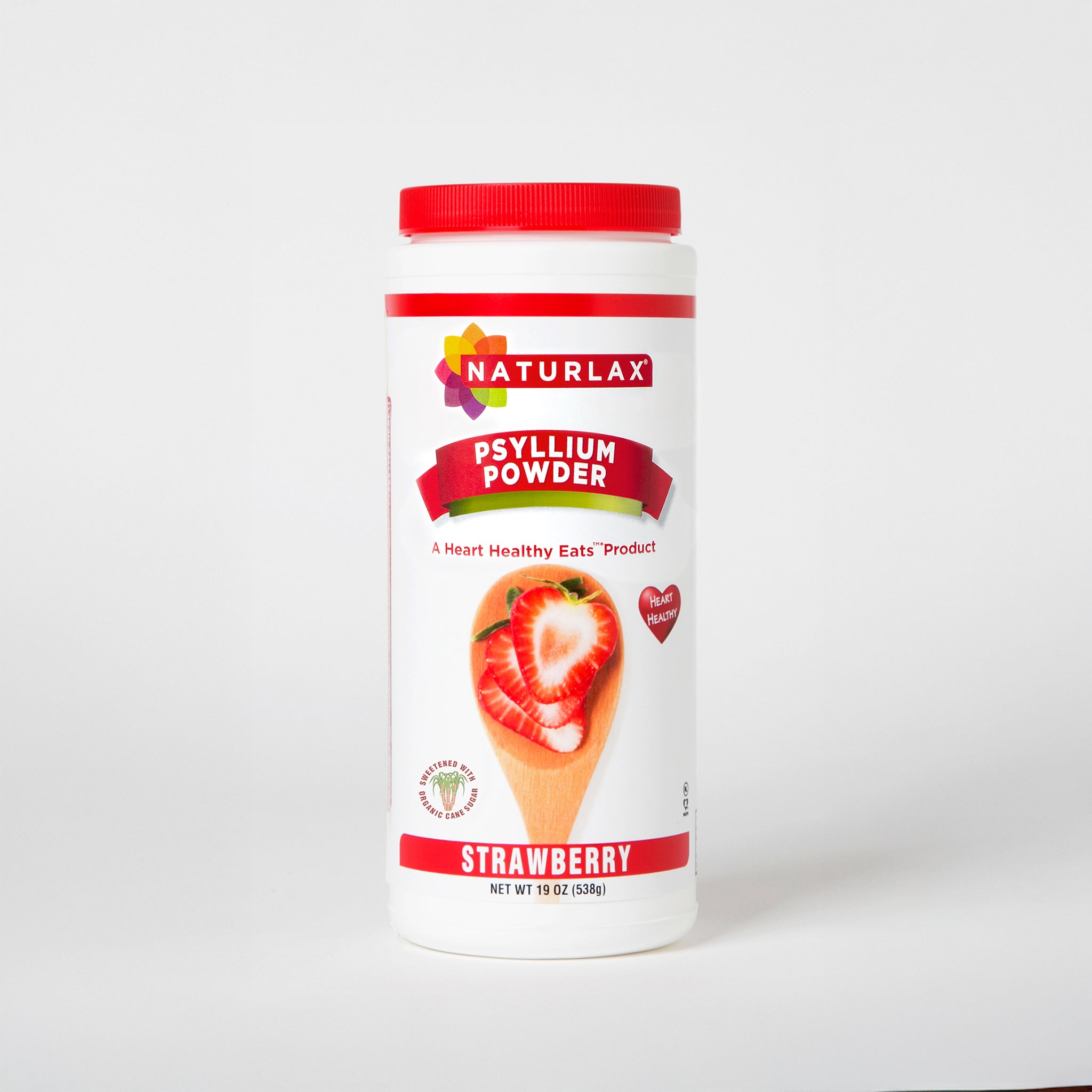 Strawberry Flavored Psyllium Husk Fiber Powder with Organic Sugar Cane