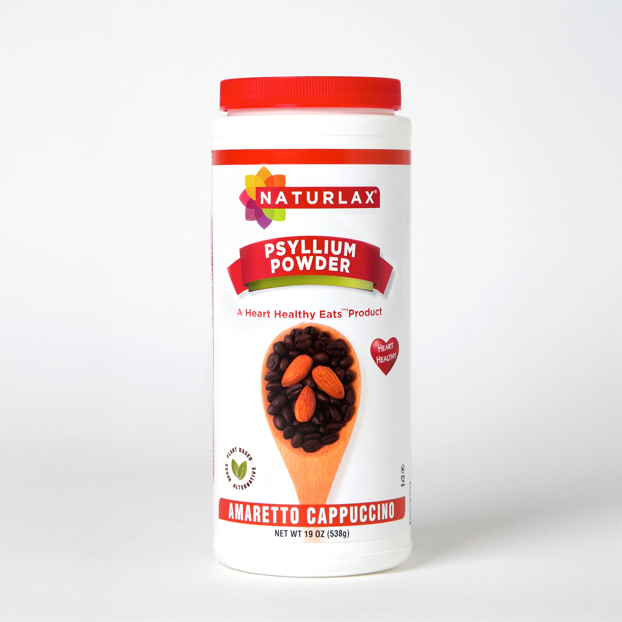 Amaretto Cappuccino Flavored Psyllium Husk Fiber Powder, Sugar-Free