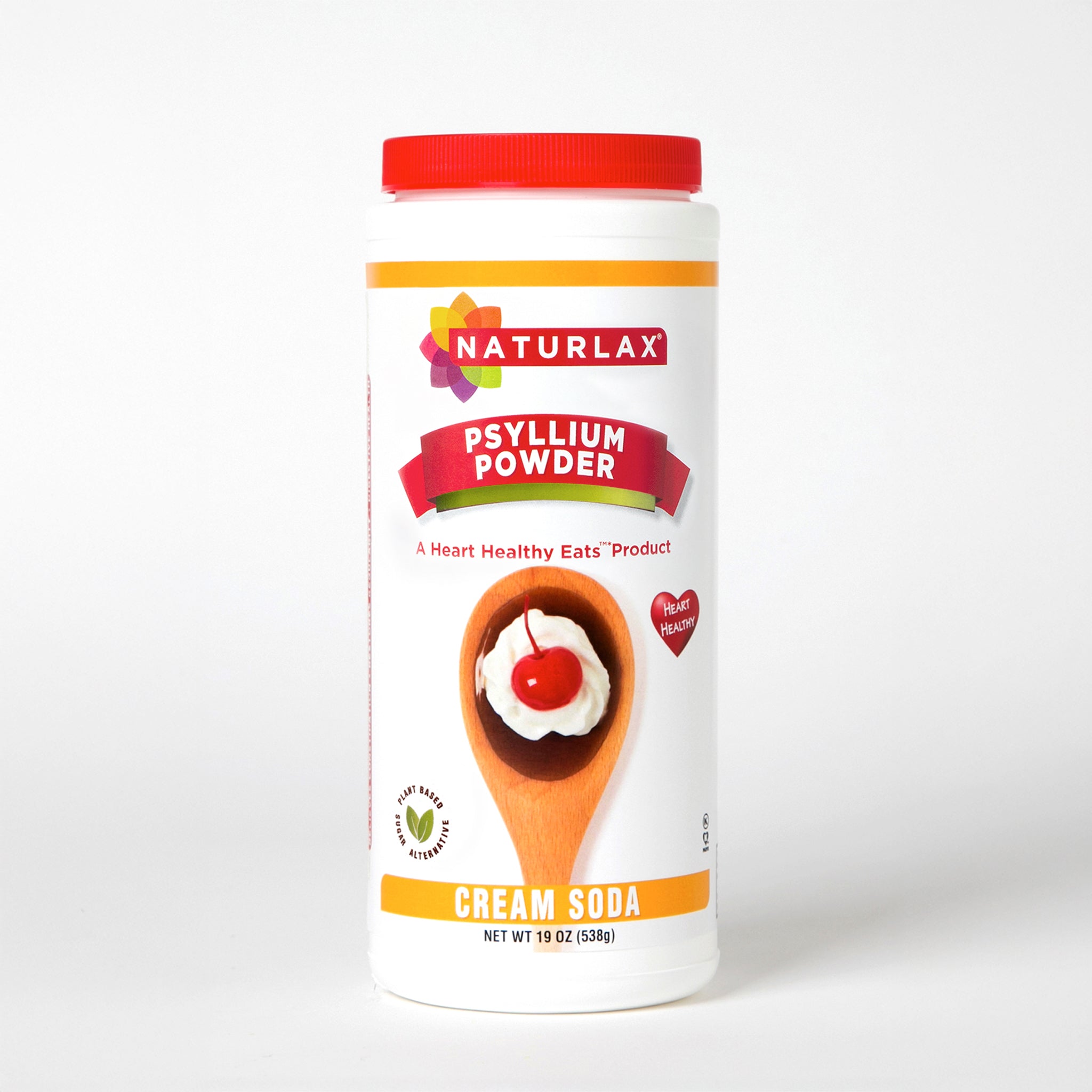 Cream Soda Flavored Psyllium Husk Fiber Powder, Sugar-Free
