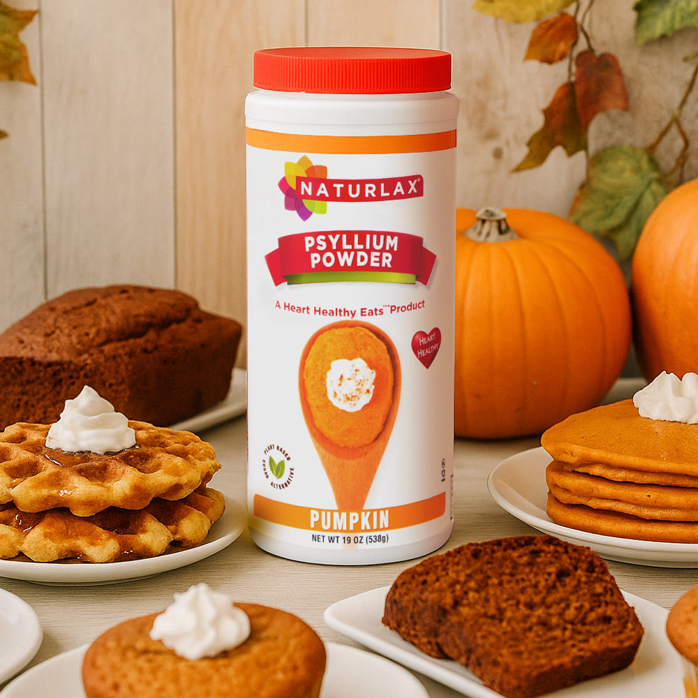 Pumpkin Flavored Psyllium Husk Fiber Powder, Sugar-Free