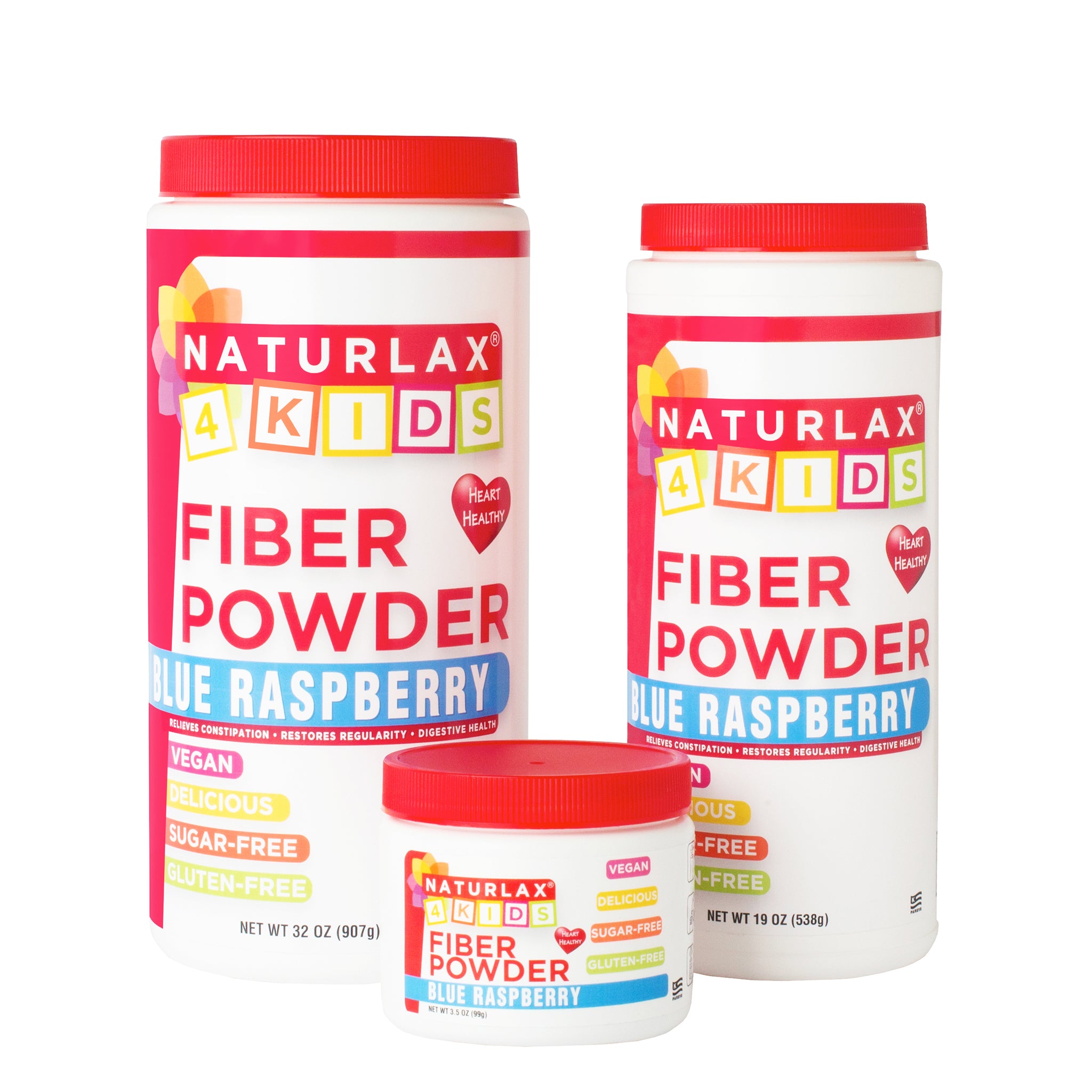 Blue Raspberry Flavored Fiber for Kids, Sugar-Free