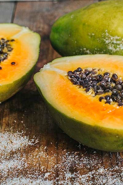 Papaya Flavored Psyllium Husk Fiber Powder, Sugar-Free