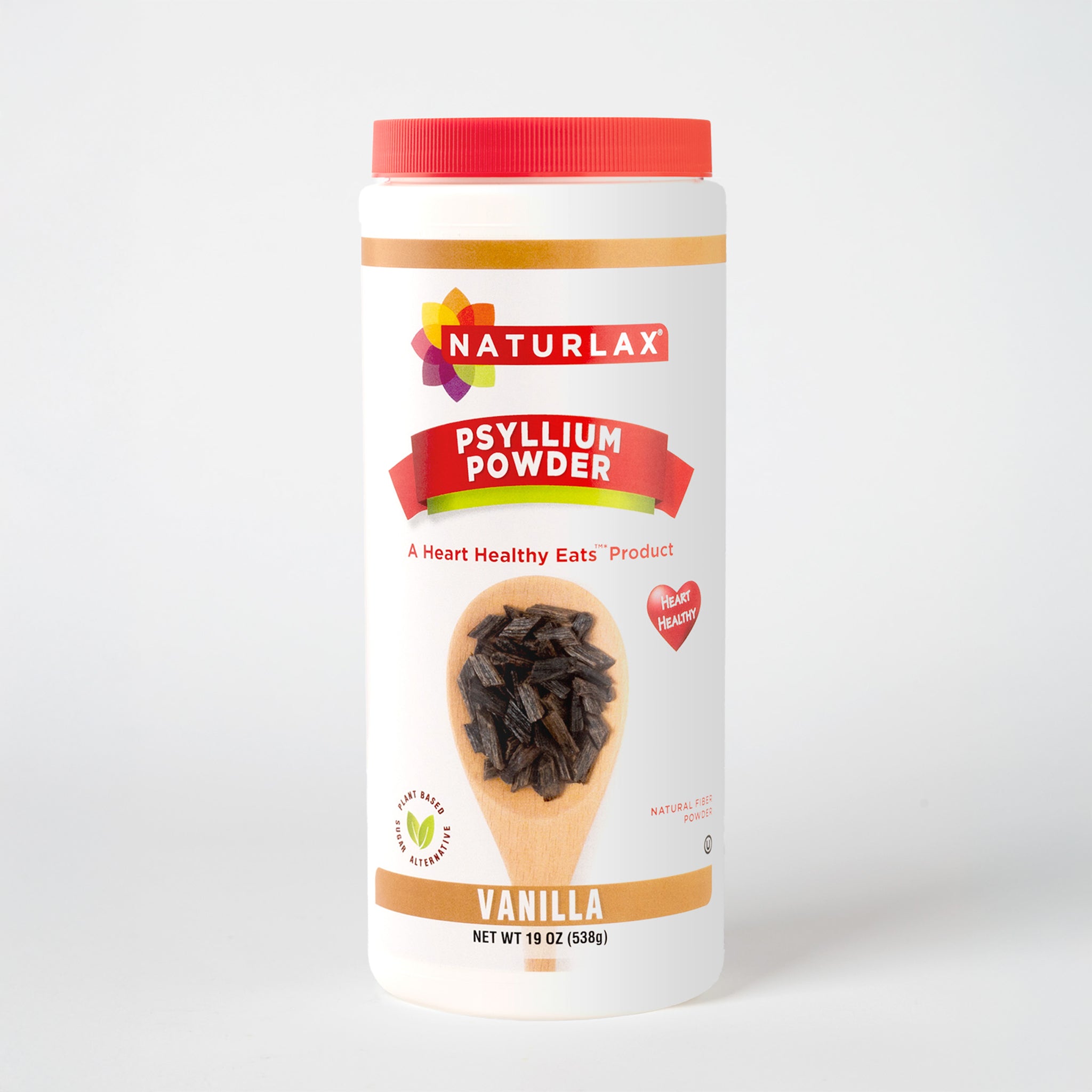 Vanilla Flavored Psyllium Husk Fiber Powder, Sugar-Free